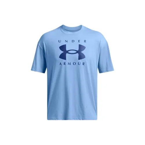 Under Armour Branded T Shirt Men's Horizon Blue