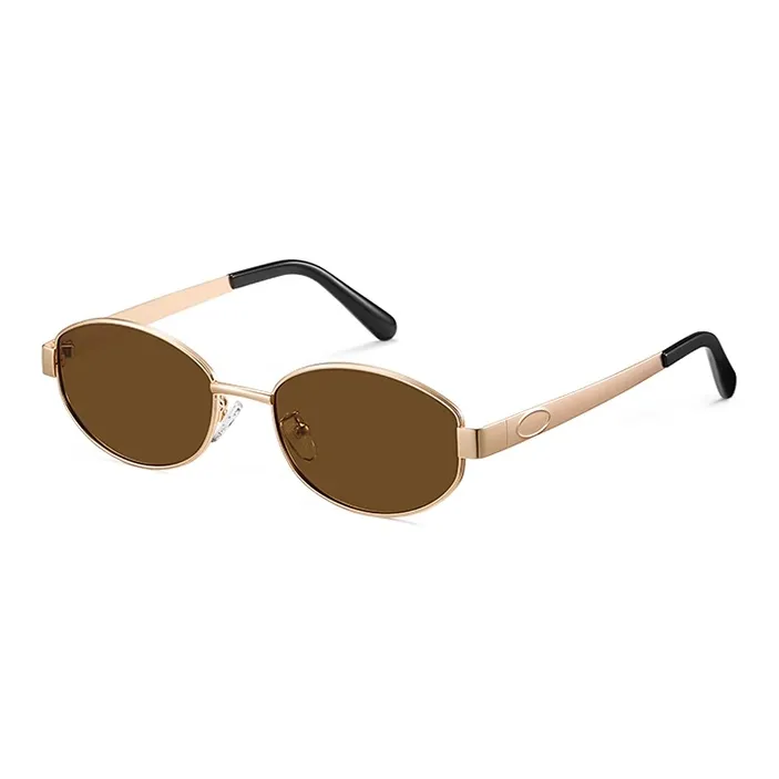 Morakot Alloy Oval Sunglasses Unisex-4