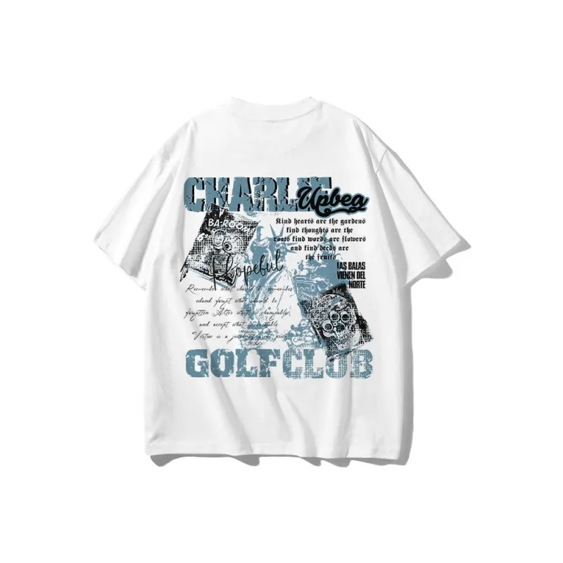 CHARLIE GOLF T-Shirt Unisex Navy Blue-4