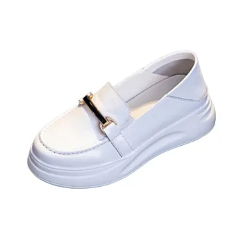 Ruomini Small White Shoes Loafers 4.5 Women's White