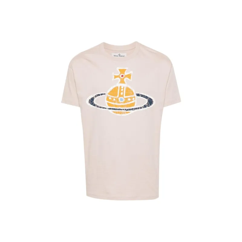 Vivienne Westwood Orb Printed Crewneck T Shirt-0