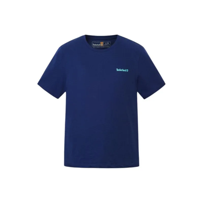 Timberland T Shirt Unisex Sea Blue Canvas-0