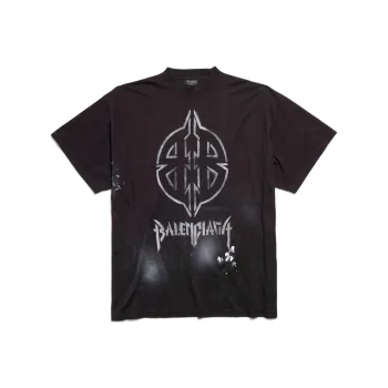 Balenciaga Bb Logo Printed Large Fit T Shirt