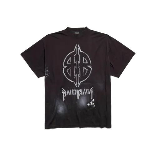 Balenciaga Bb Logo Printed Large Fit T Shirt