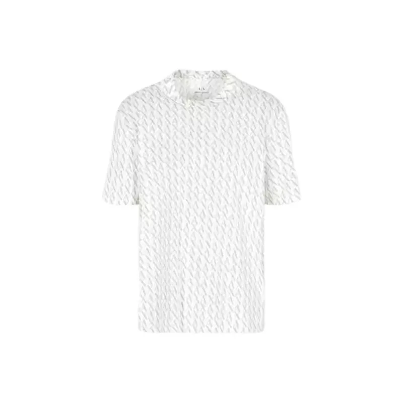 ARMANI EXCHANGEAE SS25 T Shirt Unisex Gray White-0