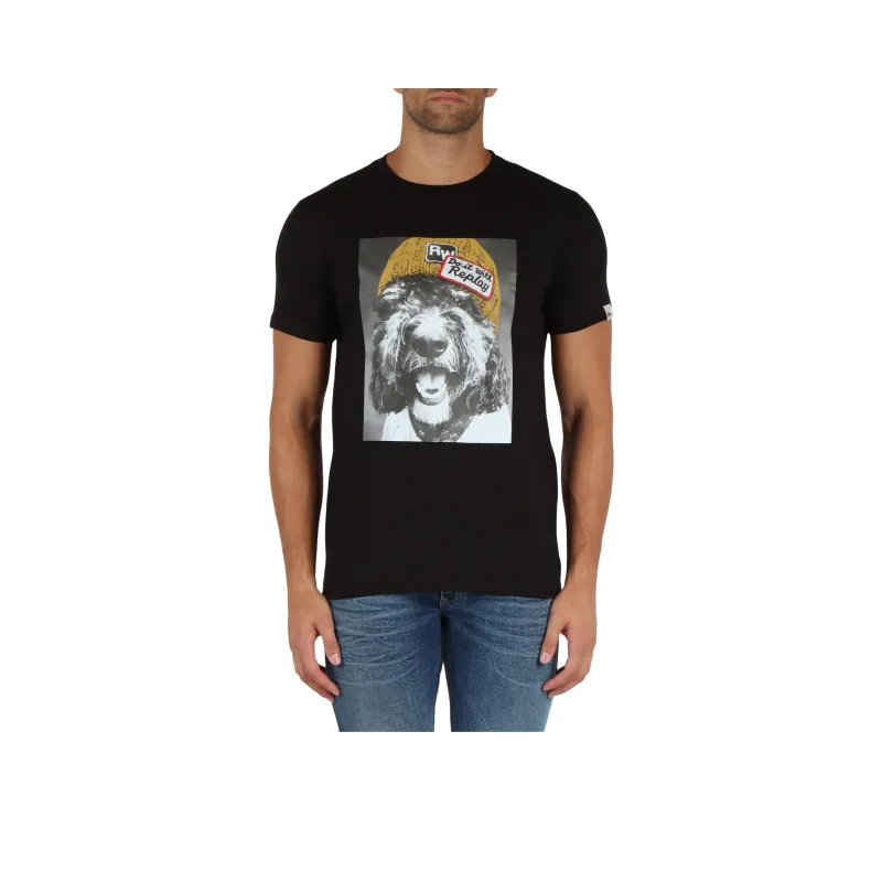 REPLAY T-Shirts Men Black-0