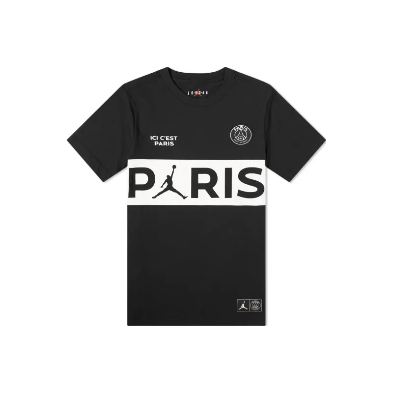 Jordan PSG Wordmark T Shirts Men Black-0