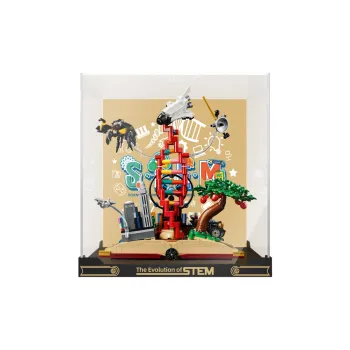 LIGHT YOUR BRICKS Compatibility Building Block 21355 Knowledge Is Power STEM Display Case Model Accessories
