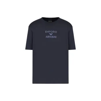 EMPORIO ARMANI Asv Jersey T shirt With Rubberised Logo
