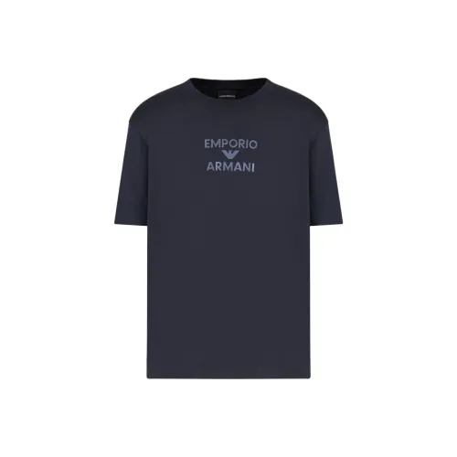 EMPORIO ARMANI Asv Jersey T shirt With Rubberised Logo