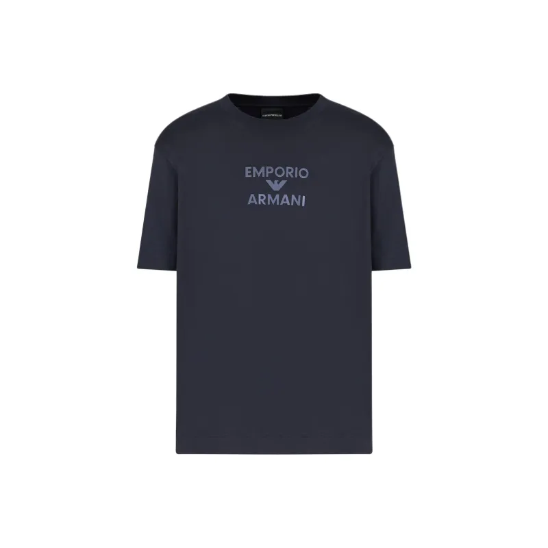 EMPORIO ARMANI Asv Jersey T shirt With Rubberised Logo-0
