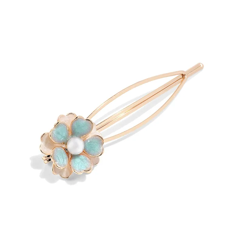 ROYALSASA Alloy, Faux Pearl Hair Slide Women's-2