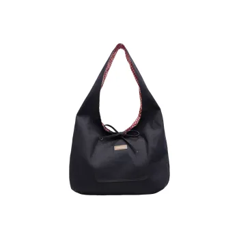 DCLOUD Denim Shoulder Bag Women's Red And White Plaid