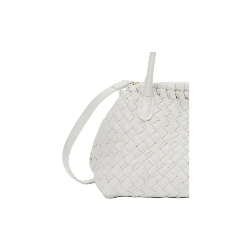 Furla Nappa Leather Boston Bag Shoulder Bag Crossbody Bag Handbag Large Size Women's Cotton Candy White-2