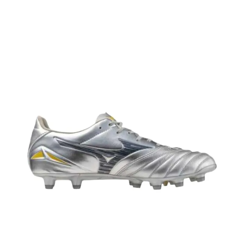 Mizuno Morelia Neo IV Pro Soccer Shoes Unisex Silver Gold-1