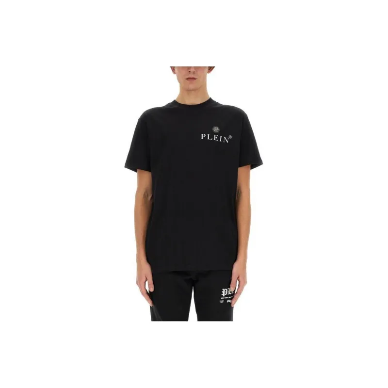 PHILIPP PLEIN Logo Printed Crewneck T Shirt-0
