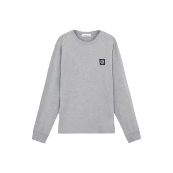 STONE ISLAND Compass Patch Logo Long Sleeve T Shirt