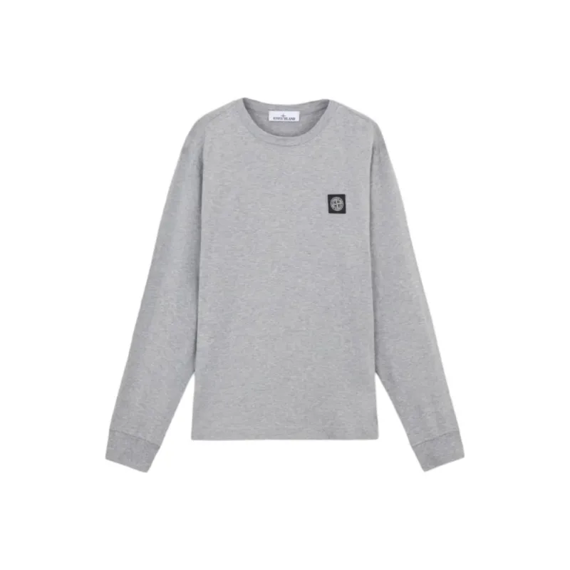 STONE ISLAND Compass Patch Logo Long Sleeve T Shirt-0