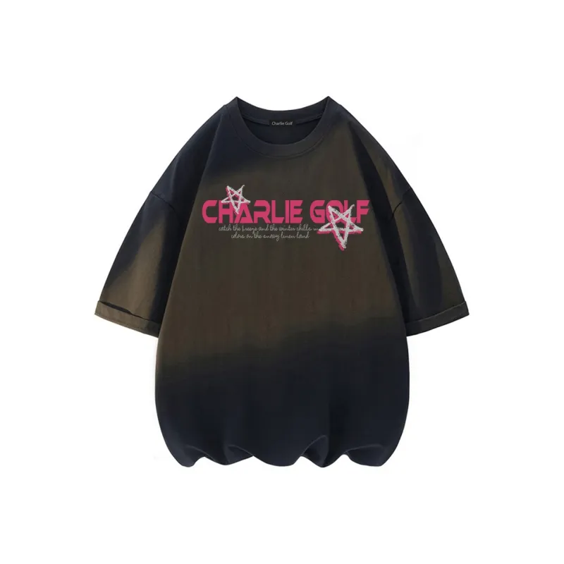 CHARLIE GOLF T Shirt Unisex Black-1
