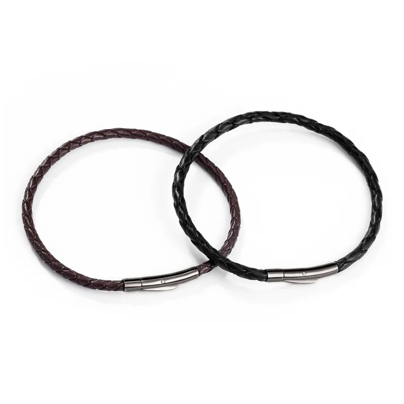 Clect Alloy Bracelets Unisex Black/Brown-2