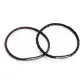 Minimalist Style Leather Cord Bracelet-1 Pair (Black/Brown)