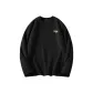 [Fleece-Waffle Pattern]Black (Ma Paper Folding Embroidered Chest Badge)