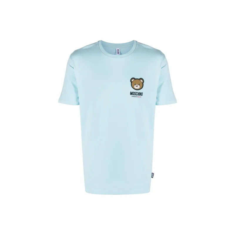 MOSCHINO T-Shirts Men Teal-0