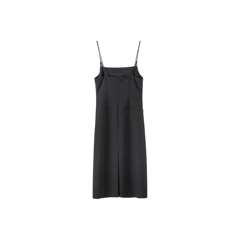 Fstudio Early Spring Korean Style Elegant Elegance Hot Girl Slip Dress Women's Black-1