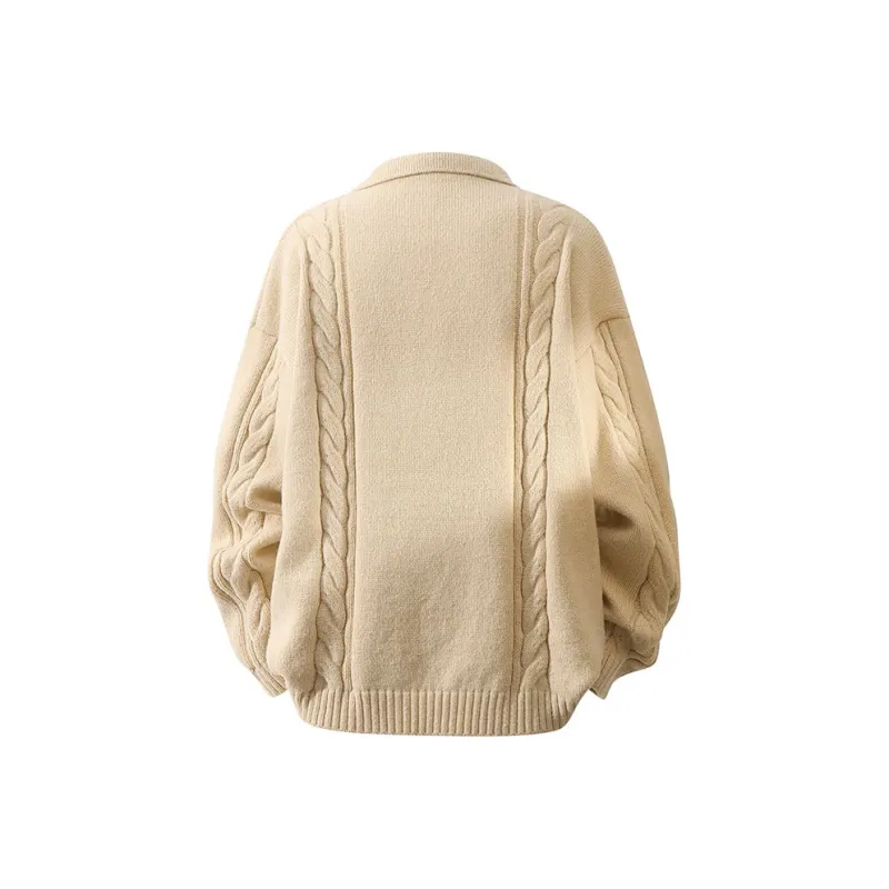 YOSICIL Knitwear Unisex Beige Apricot-1