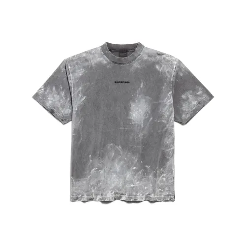 Balenciaga Paint Detailed Crewneck T Shirt