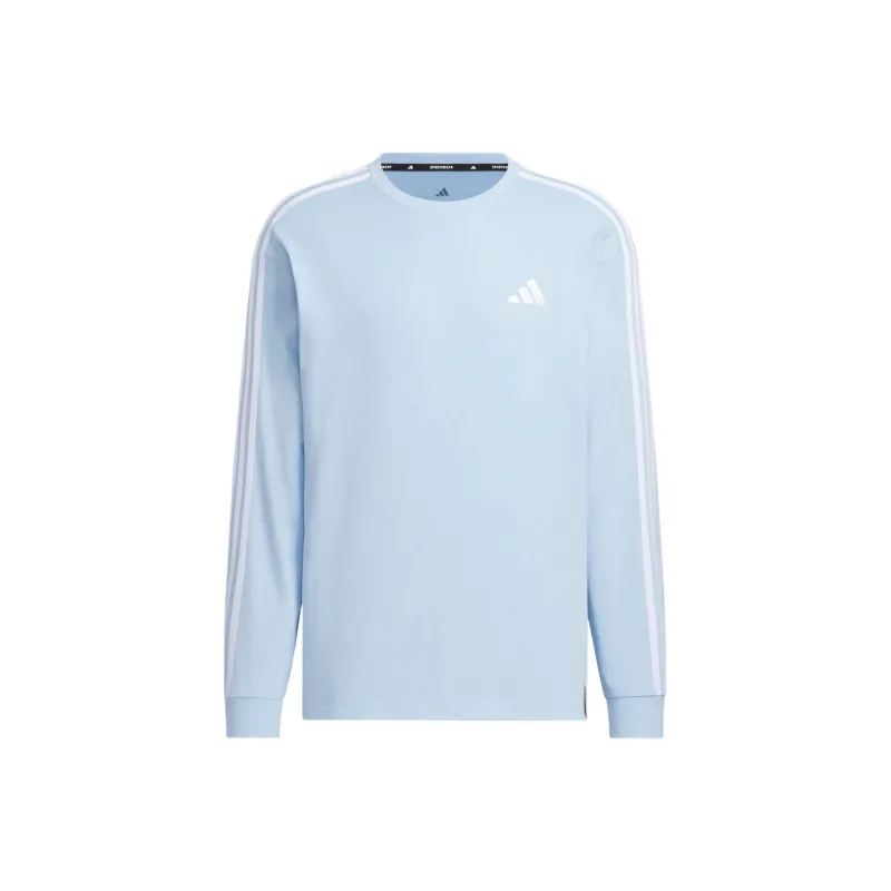 Adidas ESSENTIALS3 Stripes Plus T Shirt Men's Blue-0