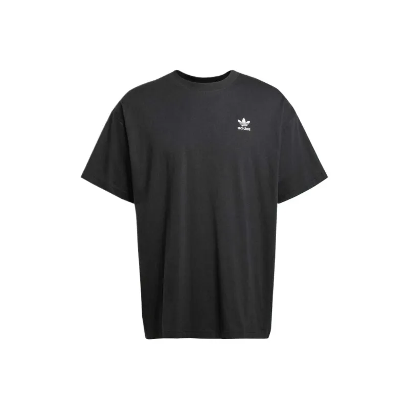 Adidas Originals Trefoil Essentials Camiseta Trifolio Essentials Oversized T Shirt Men's Black-0