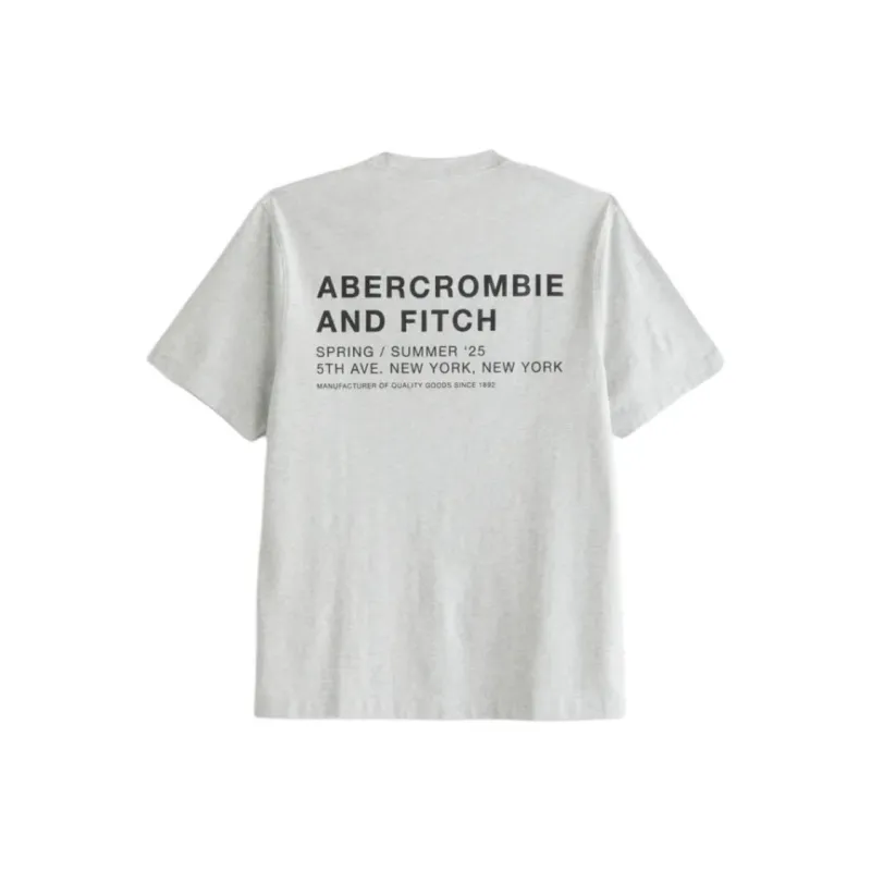 Abercrombie＆Fitch T Shirt Men's Light Heather Gray-1