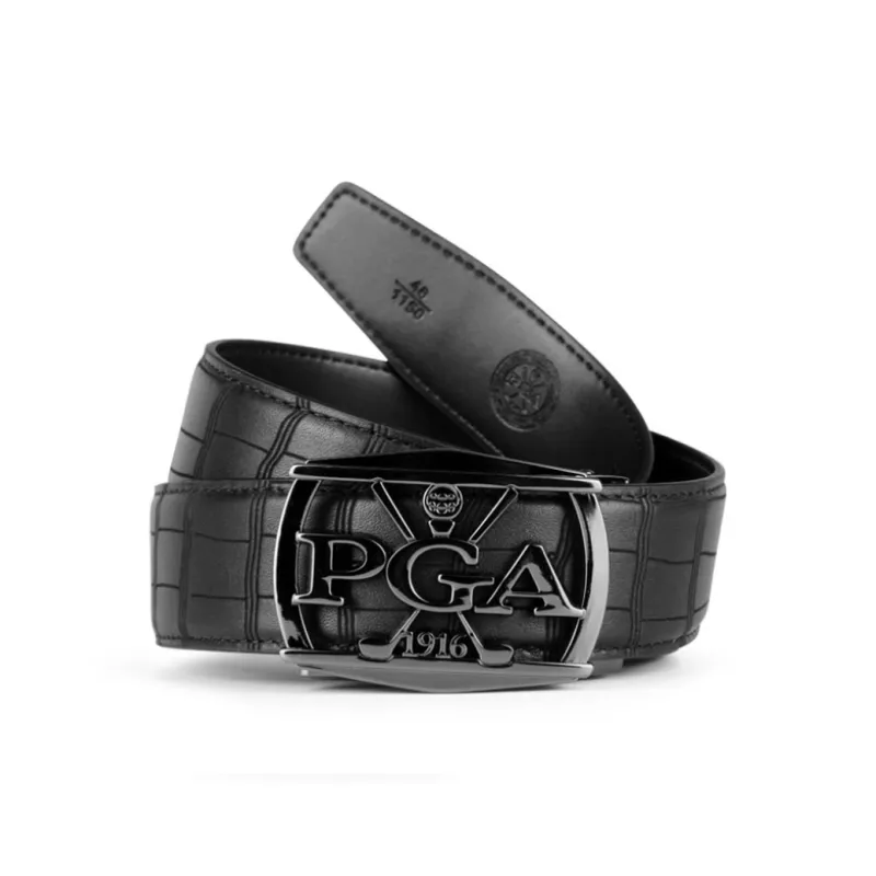 PGA Cow Leather Belts Men's Multicolor Width 3.4cm-1