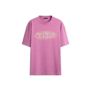 ZARA T Shirts Men Magenta