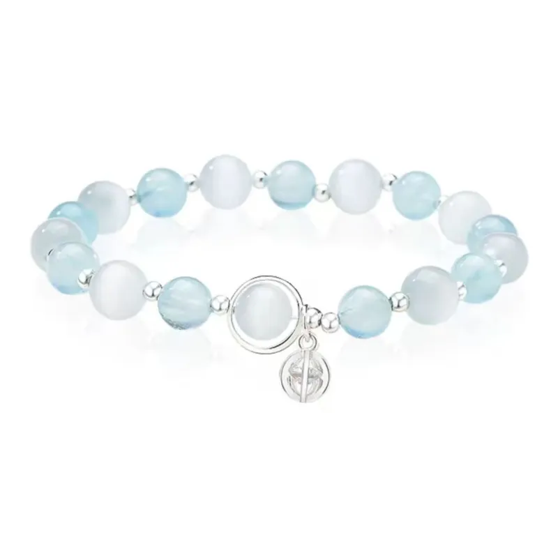 YUFENGXI Glass Cat Eye Jade Bracelets Unisex-0
