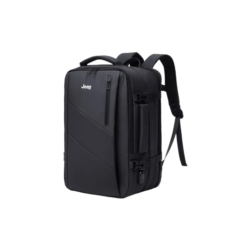 Jeep Polyester Travel Bag Backpack Men's Black-1