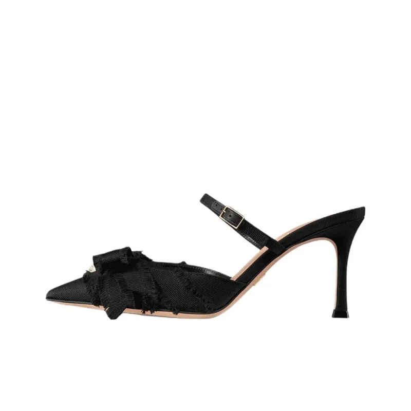 DIOR Adiorable Closed Toe Slippers 8cm Women's Black-0