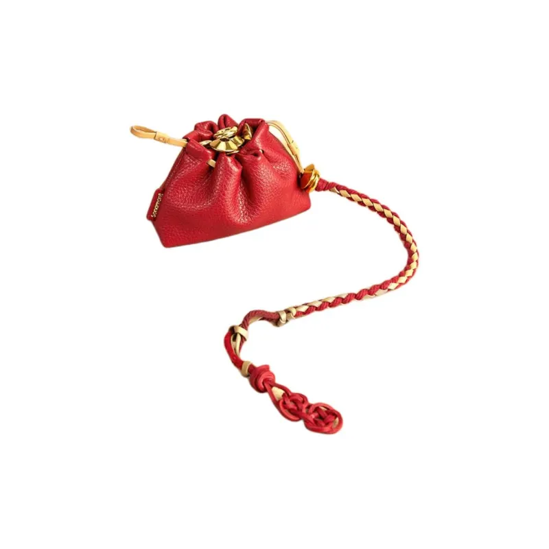 Songmont Cow Leather Clutch Trumpets Women's Spring Pepper Red-1
