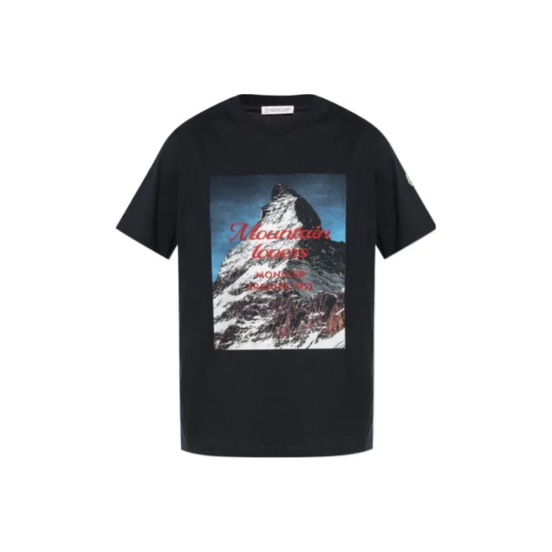 Moncler Mountain Motif T Shirt-0