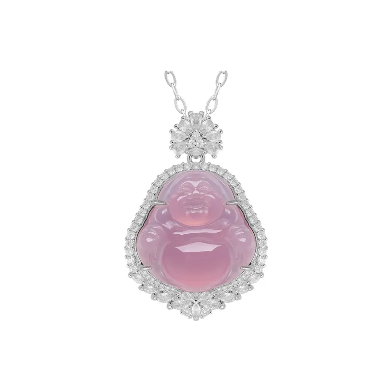 Princess Cui Chalcedony Jade Necklaces Unisex-4