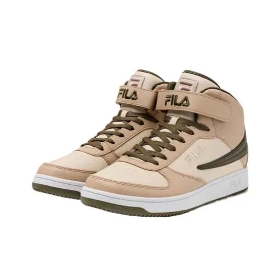 FILA High Top Basketball Shoes Men's Brown Gray-3