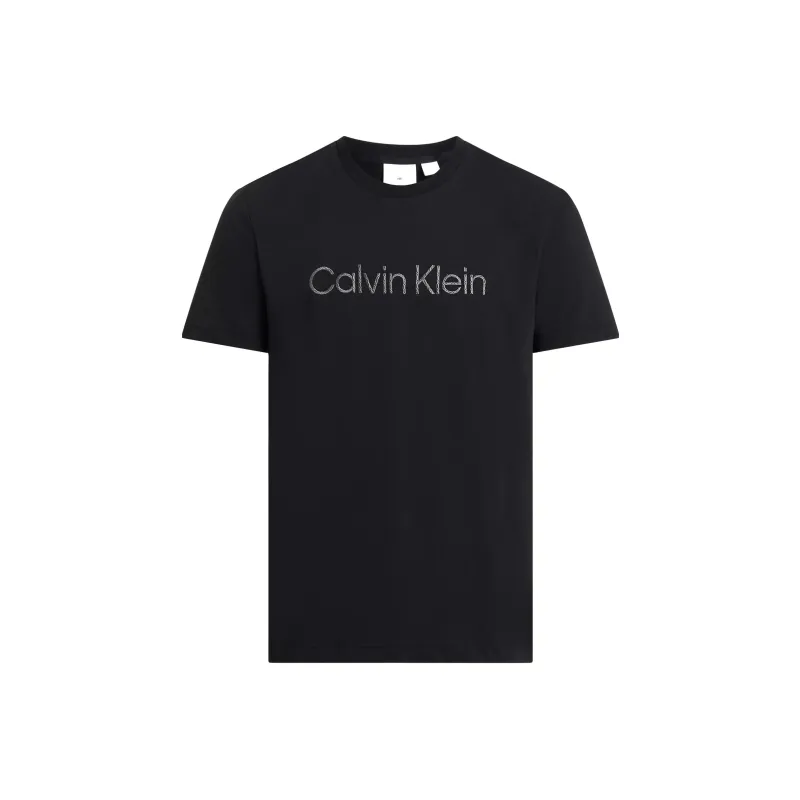 Calvin Klein Logo embroidered T shirt-0