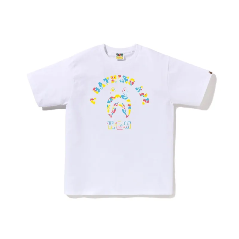 A BATHING APE Store New Jersey Shark College Tee-0