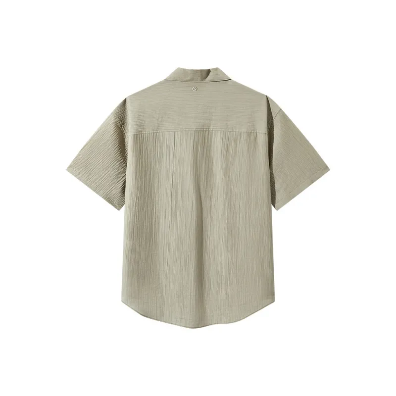 GXG Short Sleeved Shirt Men's Brown Gray-1
