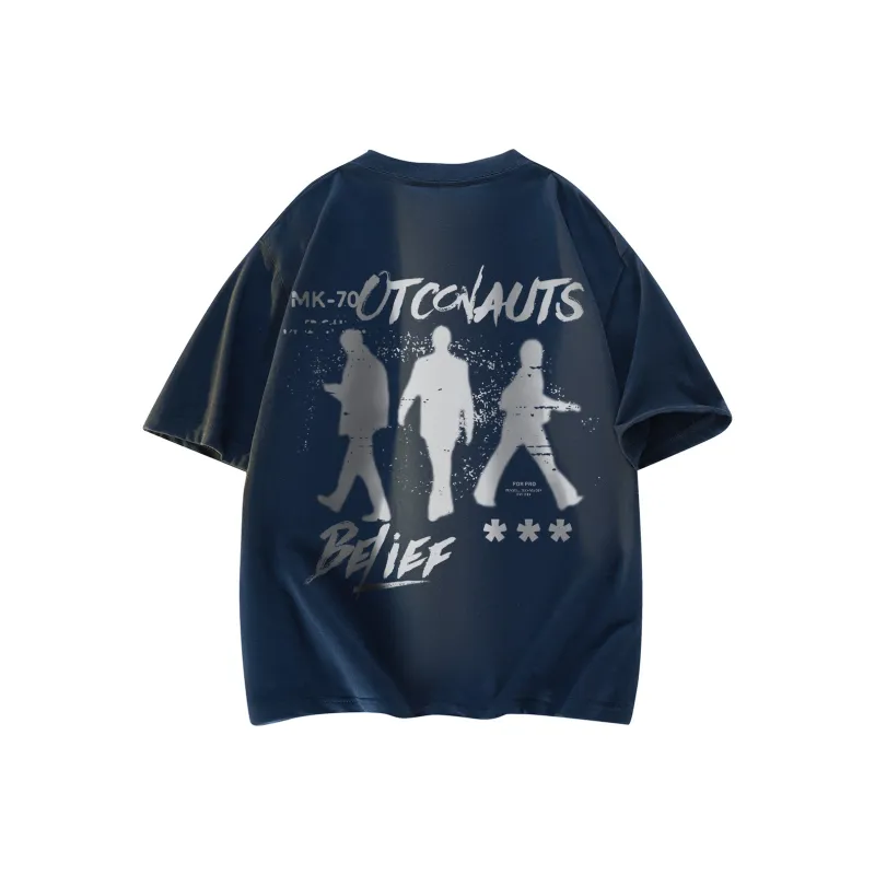 Small Columns Under The Sea T Shirt Unisex White-2