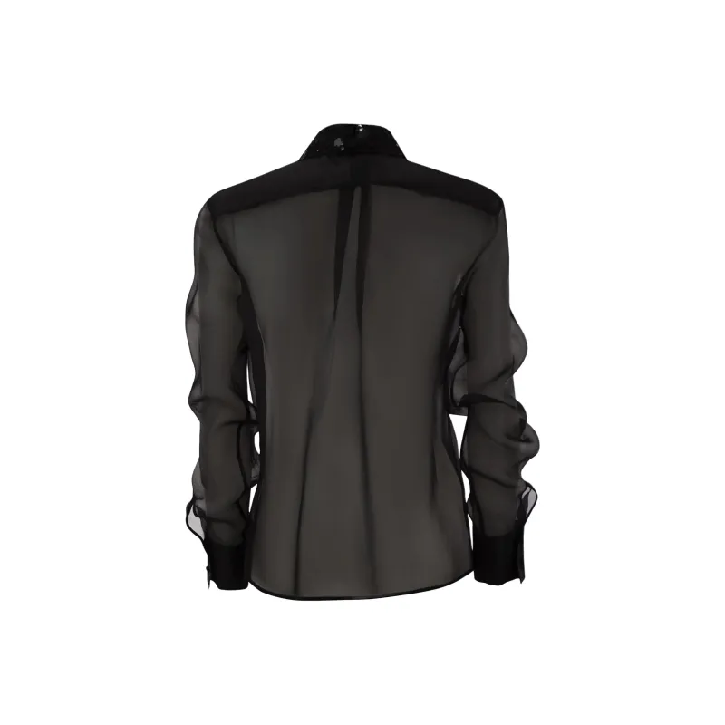 Fabiana Filippi Sequined Organza Shirt-1