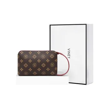 VINEY Synthetic Leather Wallet Cell Phone Pouch Mini Women's Coffee