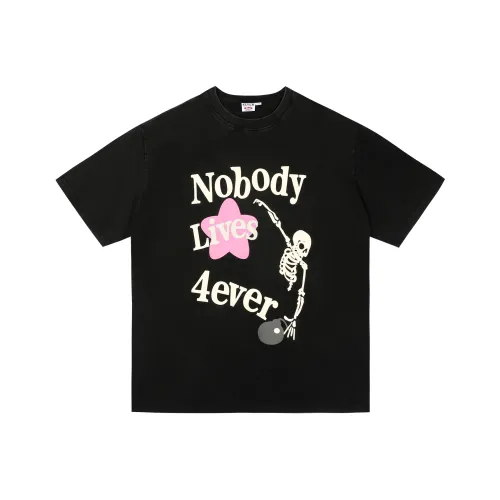 4EVER LAB T Shirts Unisex Washed Black
