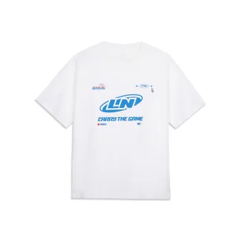 LiNing x LEAGUE OF LEGENDS Sports Life Collection T Shirt Unisex Ivory/Front Middle Large Image